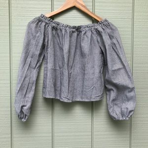 Brandy Melville Crop Blouse sz small